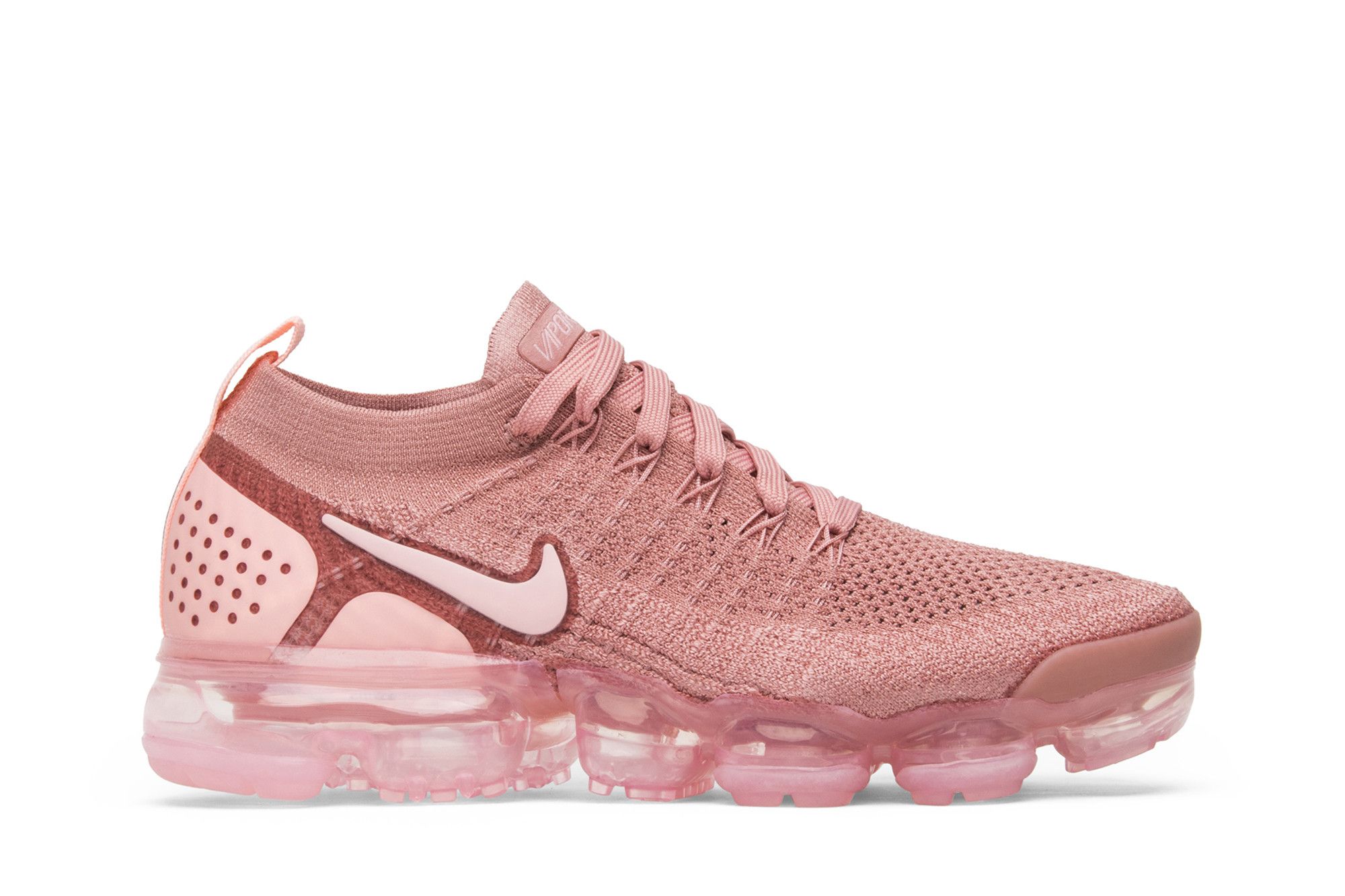 vapormax flyknit 2 rust pink women's shoe