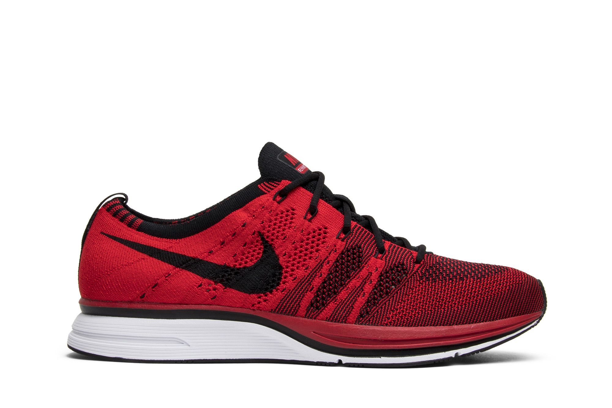 Nike flyknit trainer black siren red outlet