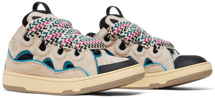 Lanvin Wmns Curb Sneakers Ecru Black