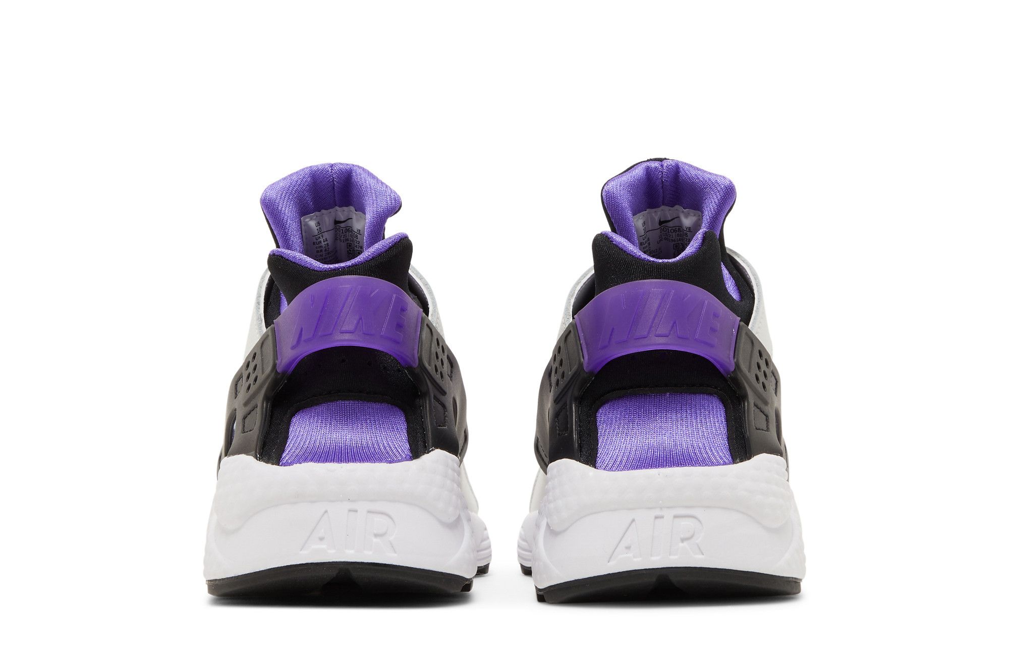 Nike air huarache white purple hot sale