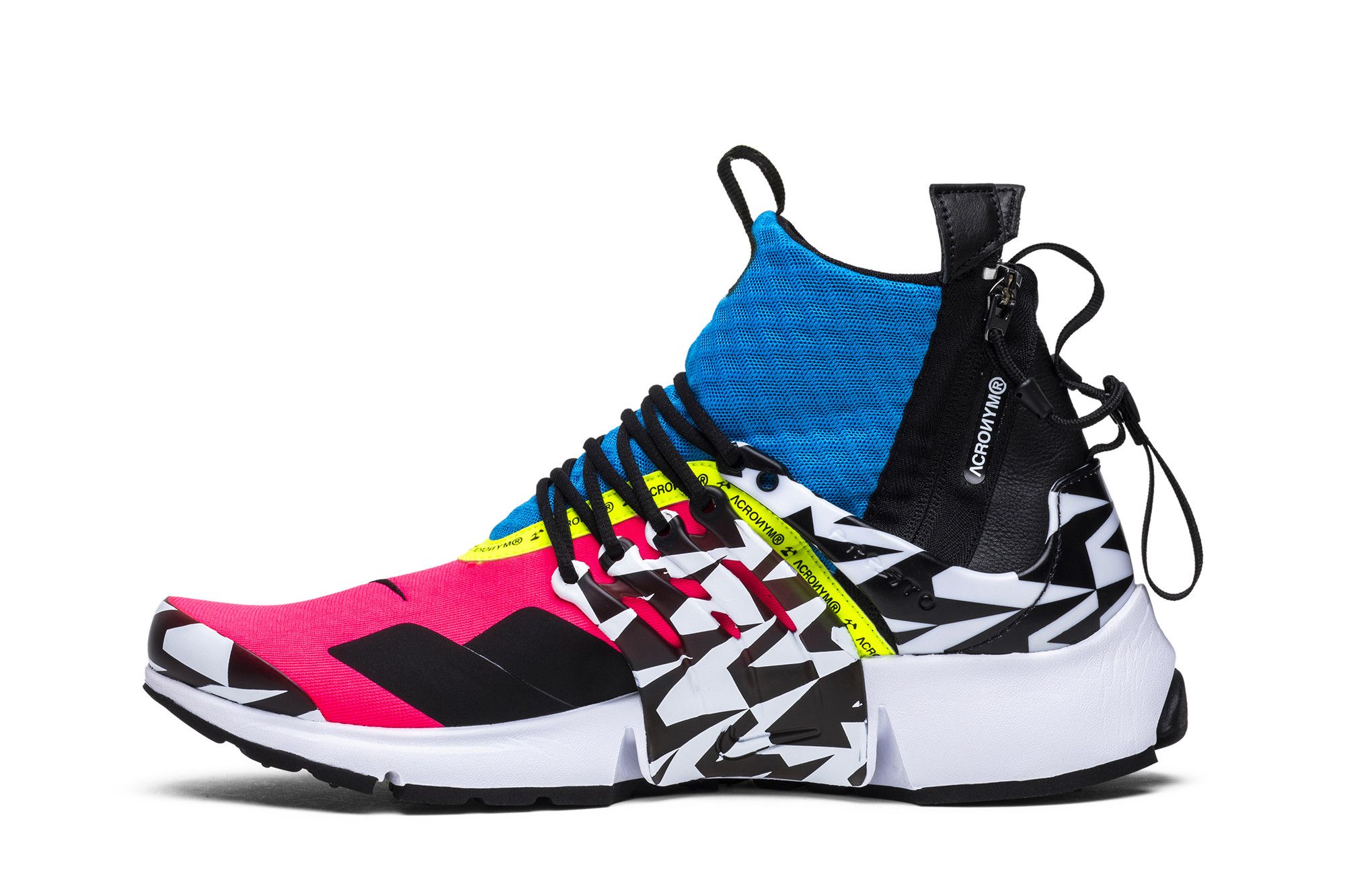 Air presto mid acronym racer pink top