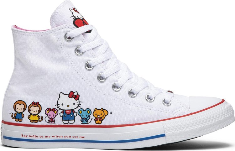 diapositiva Regularmente fuga Hello Kitty x Chuck Taylor All Star Canvas Hi 'White' | GOAT