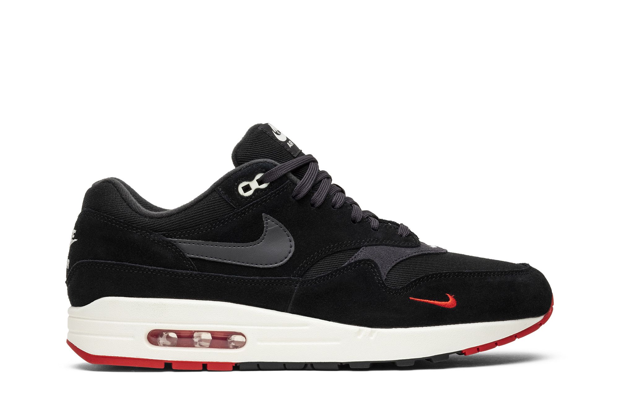 Air max 1 new arrivals mini swoosh bred