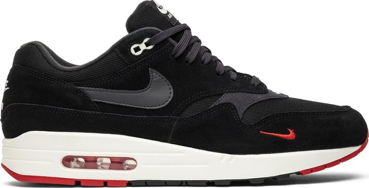 Now Available: Nike Air Max 1 Premium Mini-Swoosh Bred — Sneaker Shouts