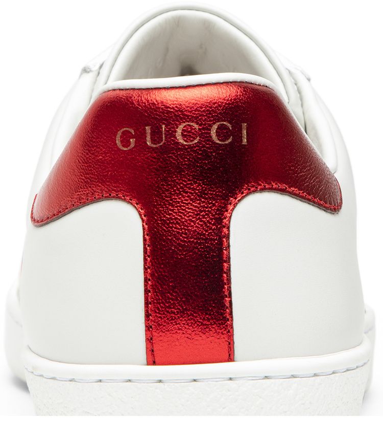 Gucci Stripe Leather Sneaker White Red Black