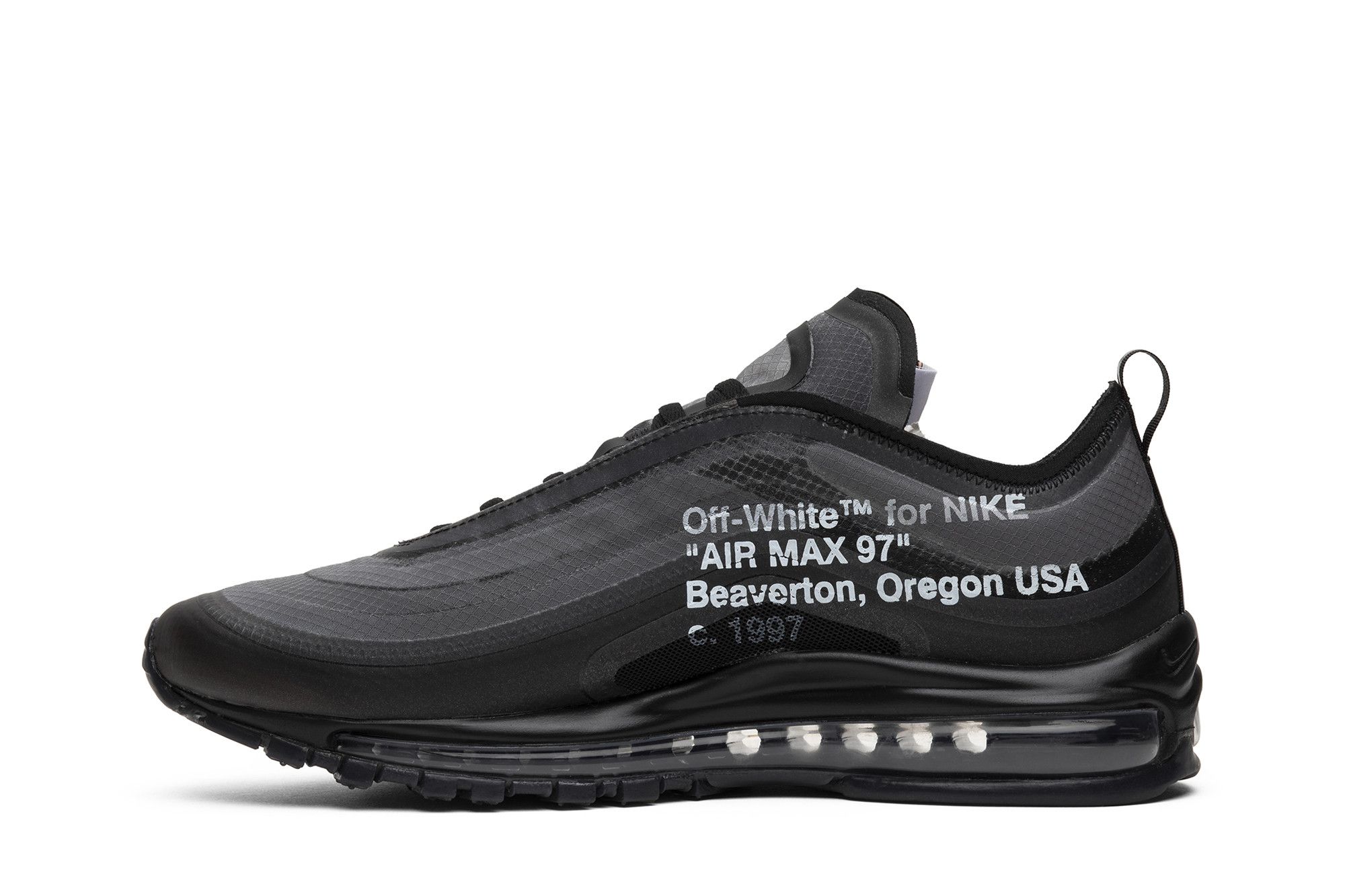 Size 10.0 Off White x Air Max 97 Black
