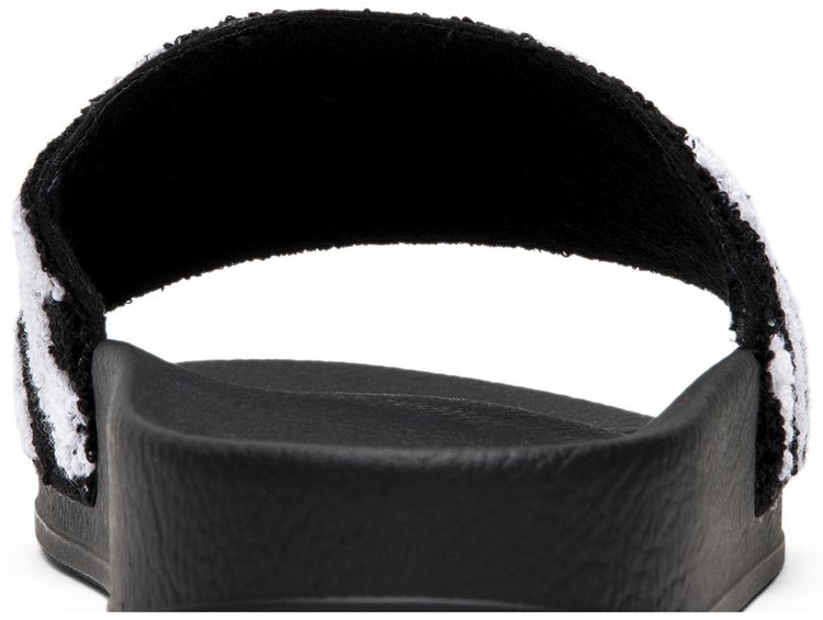 Off White Flyknit Slider Black White