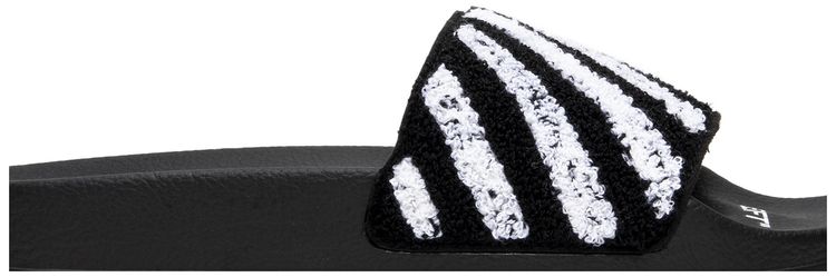 Off White Flyknit Slider Black White