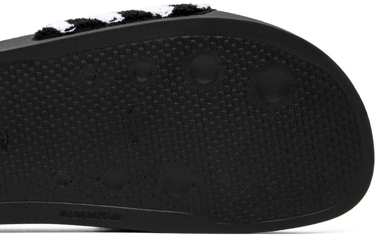 Off White Flyknit Slider Black White