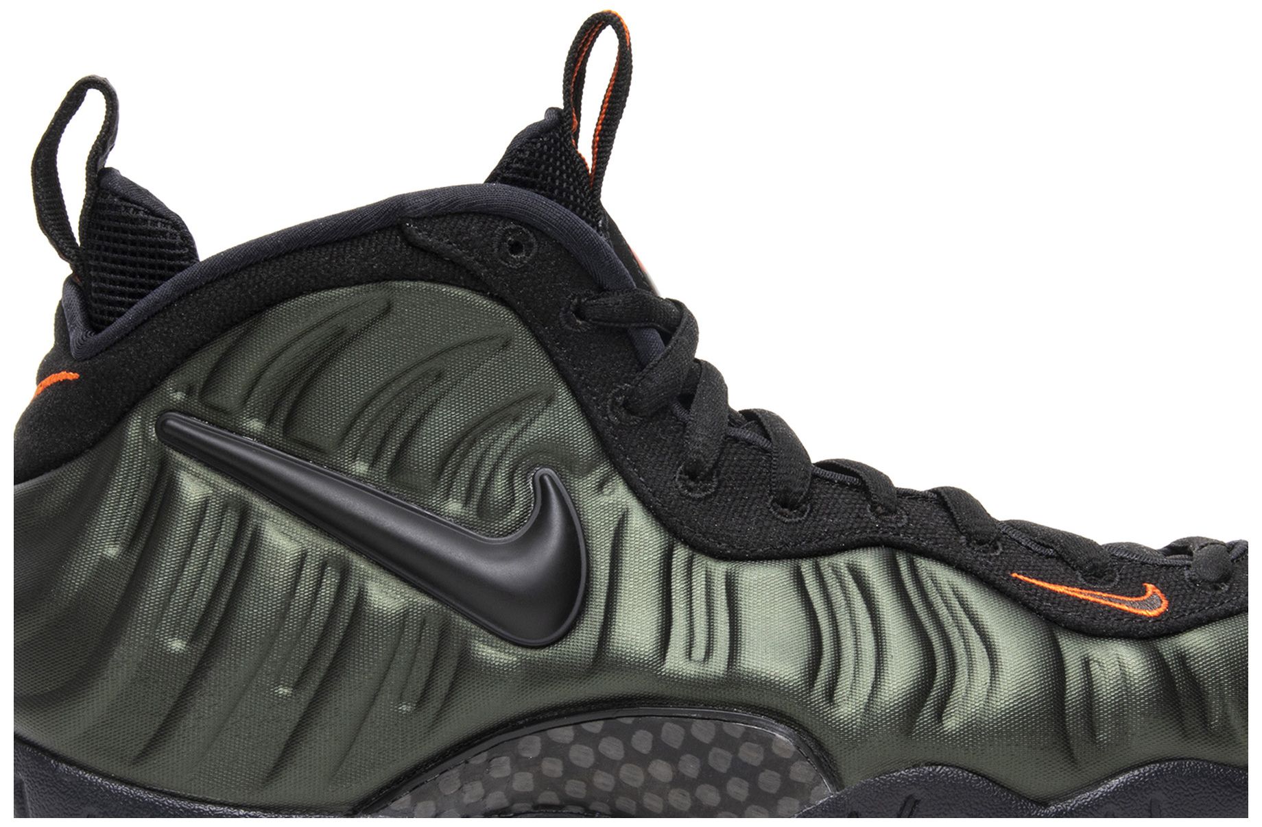 foamposite pro sequoia black team orange