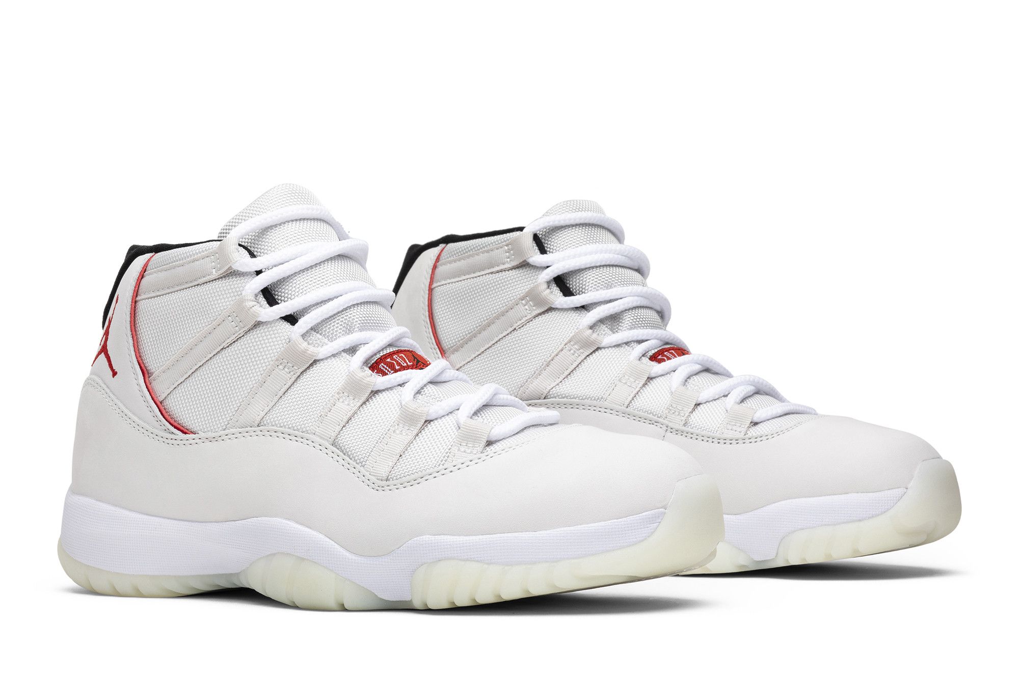 Air jordan retro 11 platinum sail red store