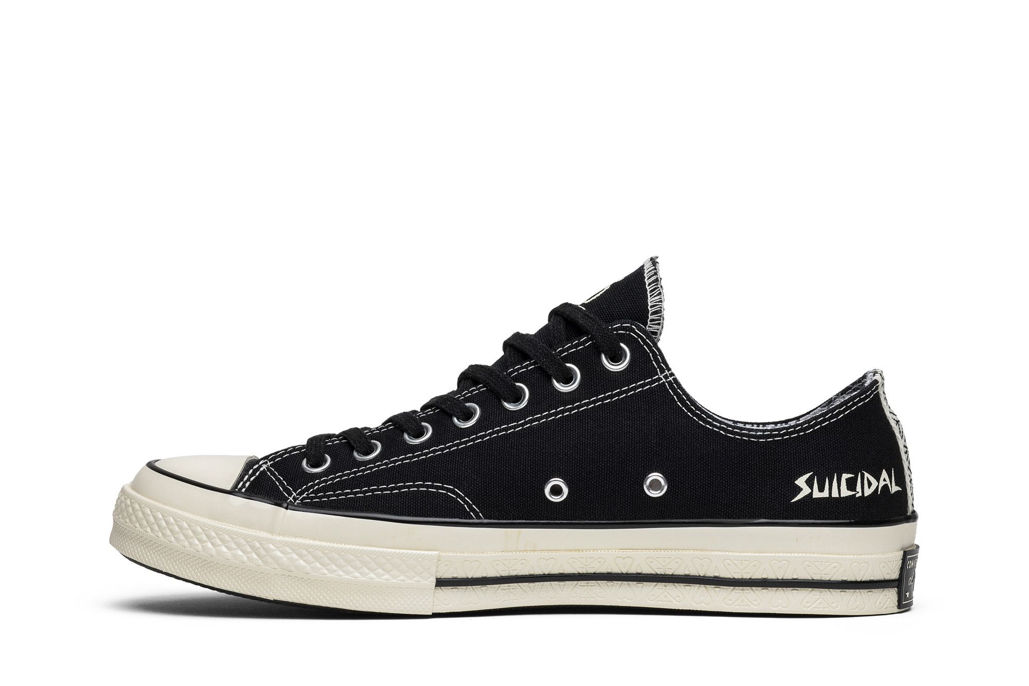Size 10.5 Suicidal Tendencies x Chuck 70 OX Black White