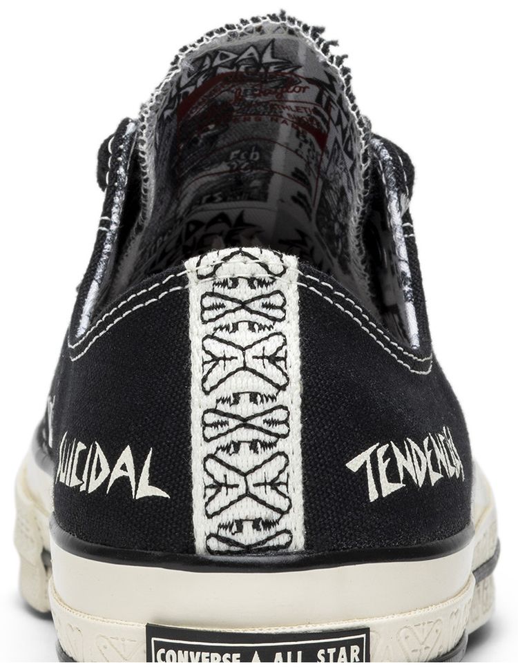Suicidal Tendencies x Converse Chuck 70 OX Black White