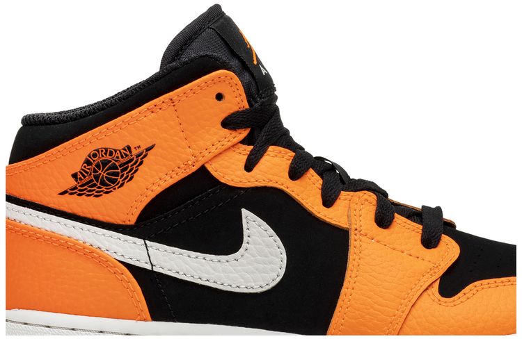 Air Jordan 1 Retro Mid GS Orange Black