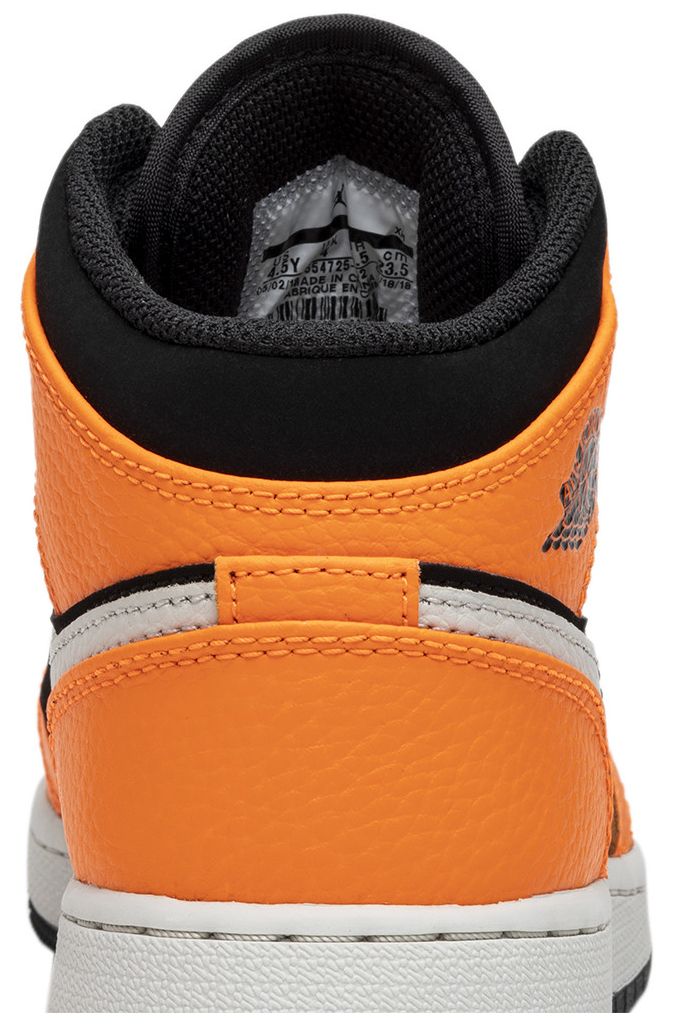 Air Jordan 1 Retro Mid GS Orange Black