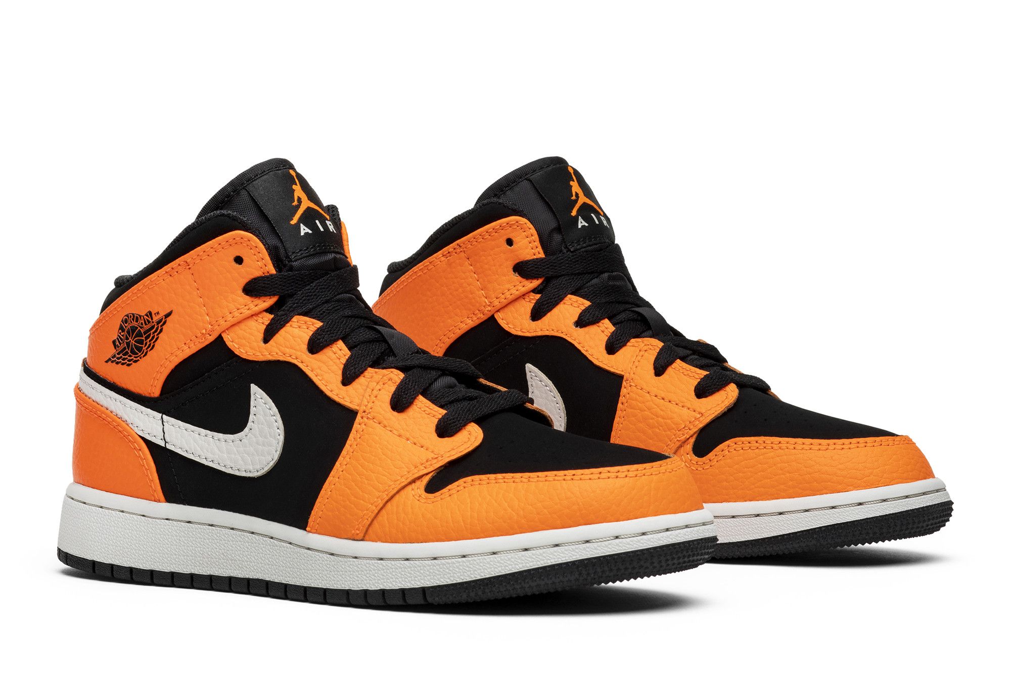 Orange and black air jordan 1 hot sale