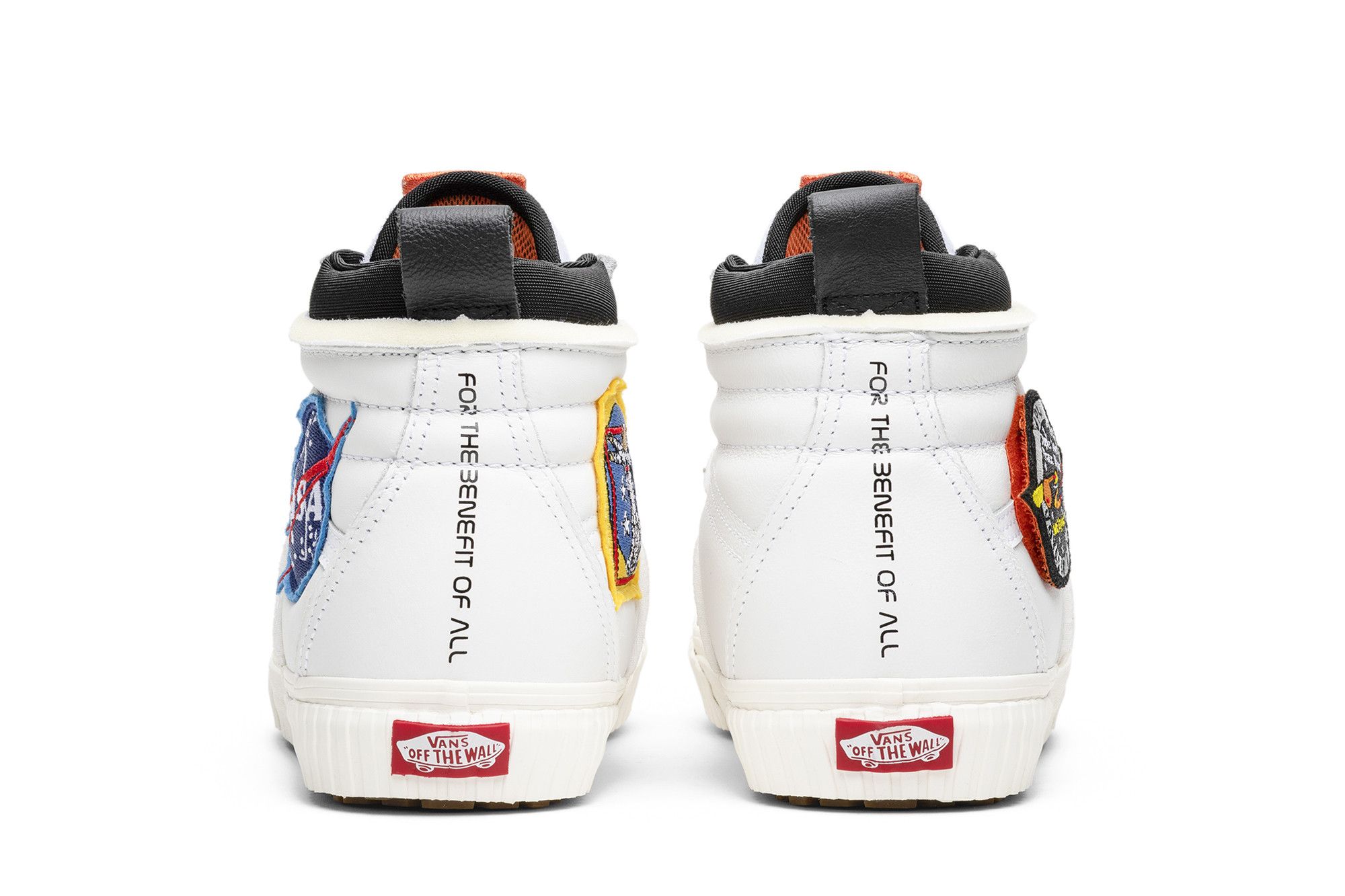 Vans sk8 hi nasa white discount