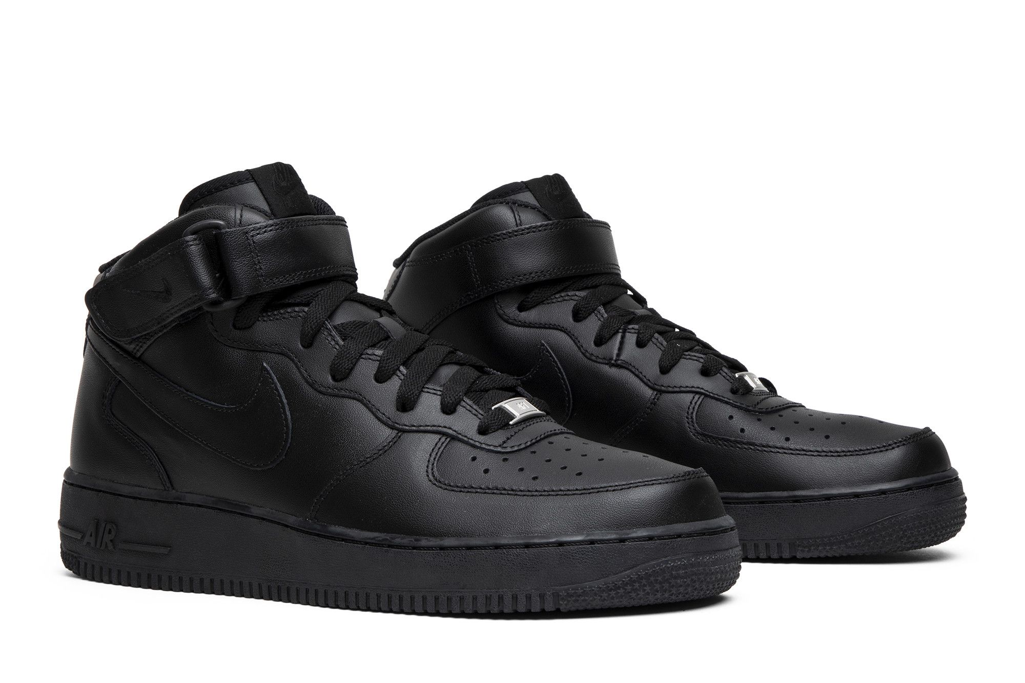 Buy Nike Air Force 1 Mid '07 'Triple Black' - 315123 001 | GOAT