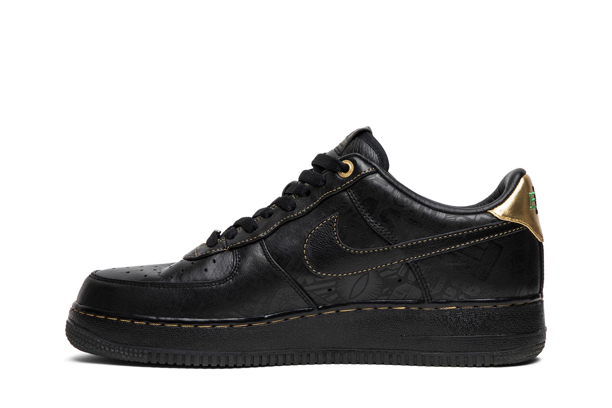 black leather nike air force