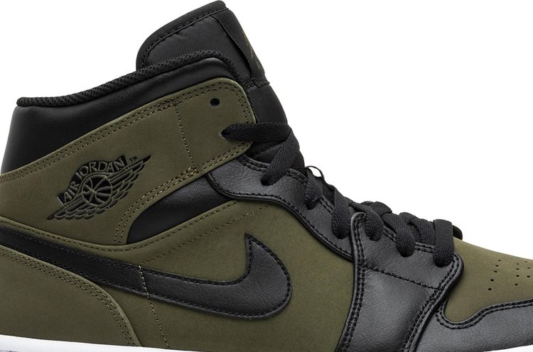 Air Jordan 1 Mid Olive Canvas