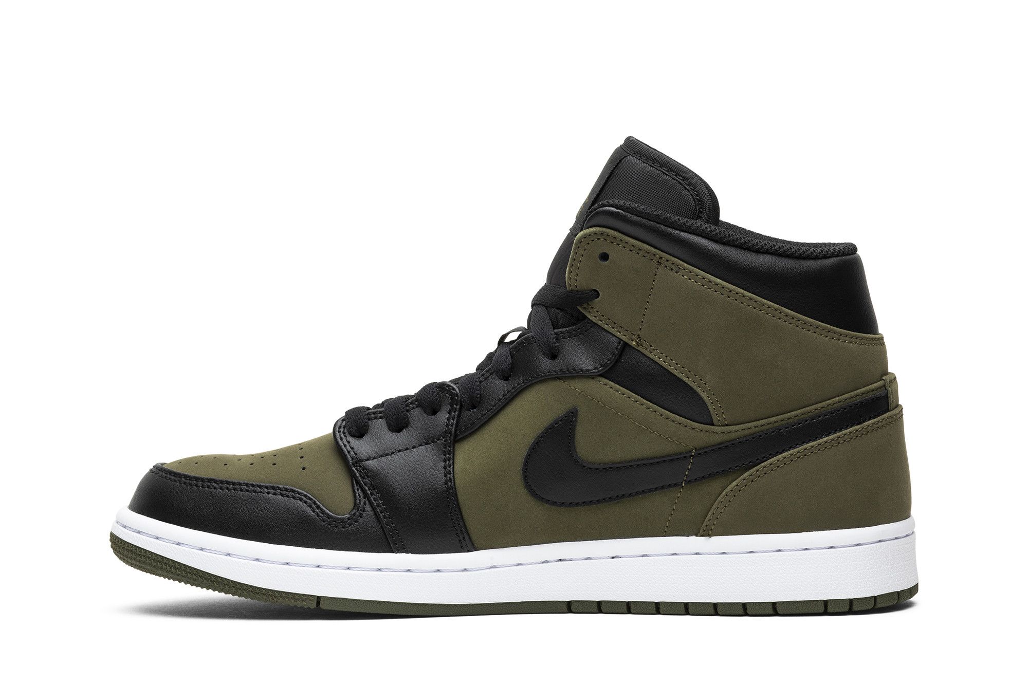 Buy Air Jordan 1 Mid Olive Canvas 554724 301 GOAT UK