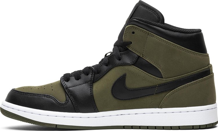 Air Jordan 1 Mid Olive Canvas