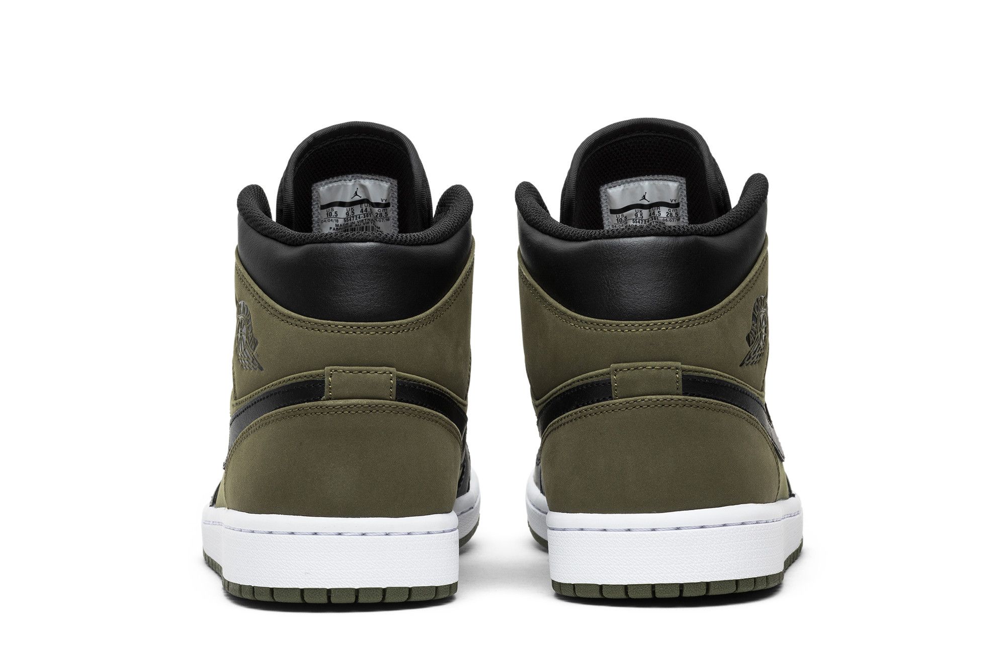 Jordan 1 mid winterized olive top