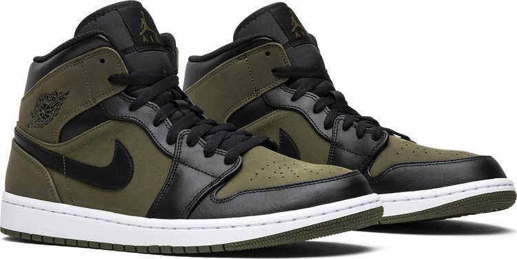 Air Jordan 1 Mid Olive Canvas