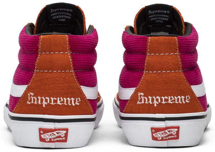 Supreme x Vans Sk8 Mid Pro Corduroy Croc