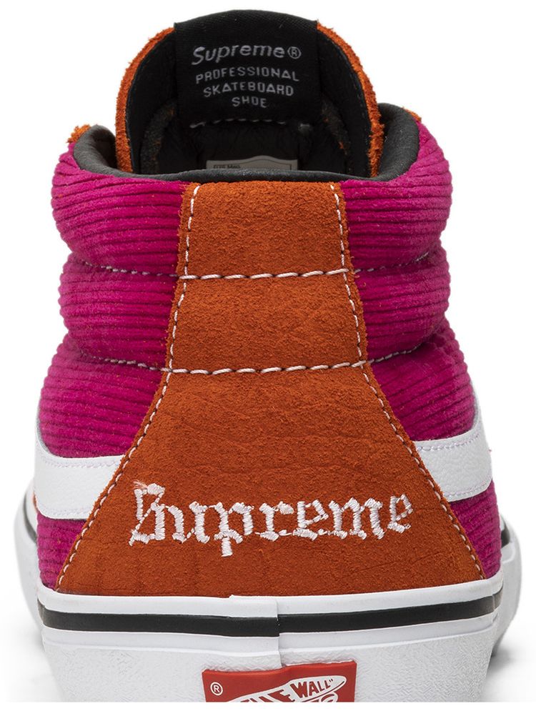 Supreme x Vans Sk8 Mid Pro Corduroy Croc