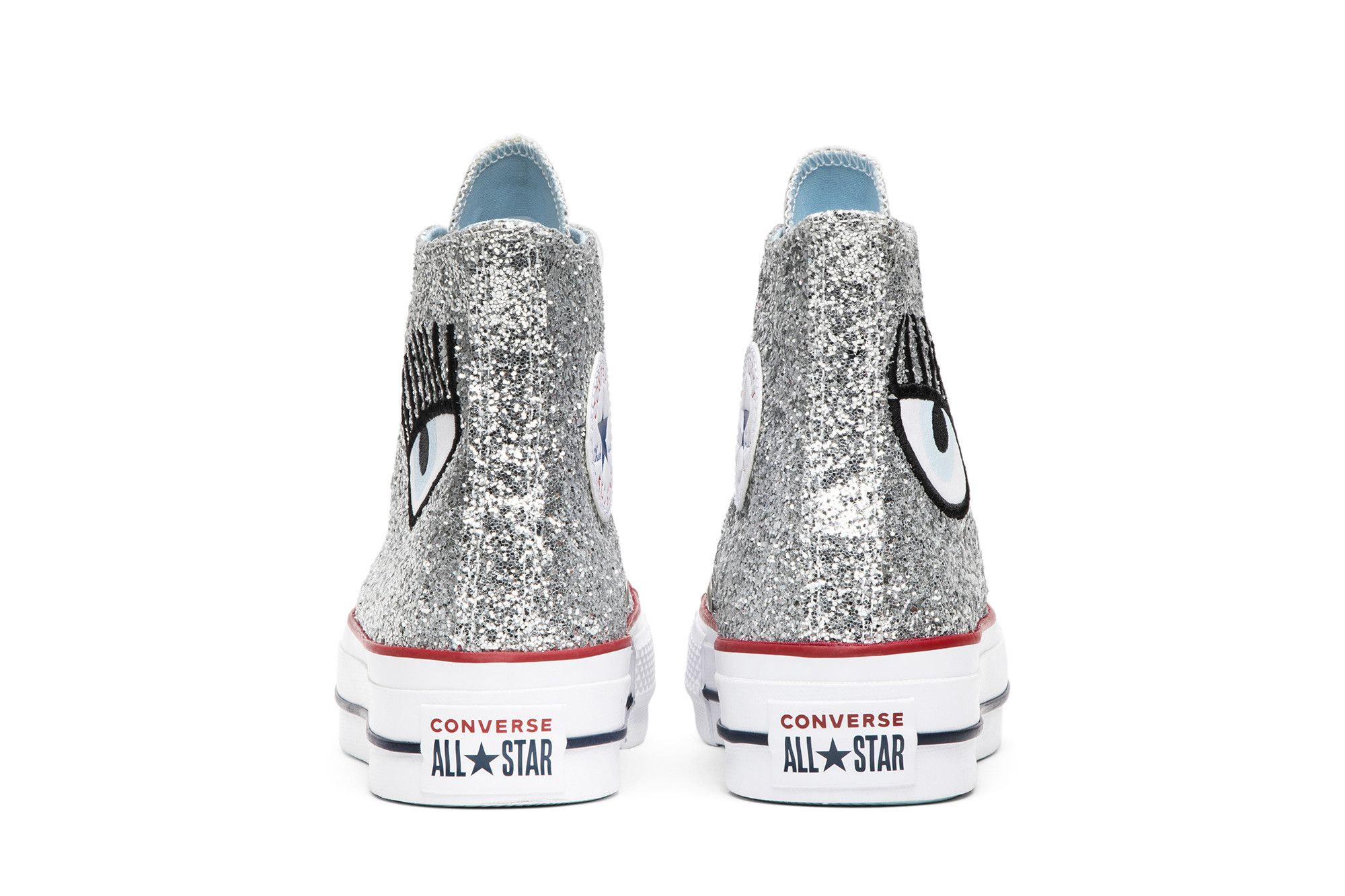 Size 9.0 Chiara Ferragni x Wmns Chuck Taylor All Star Lift Silver