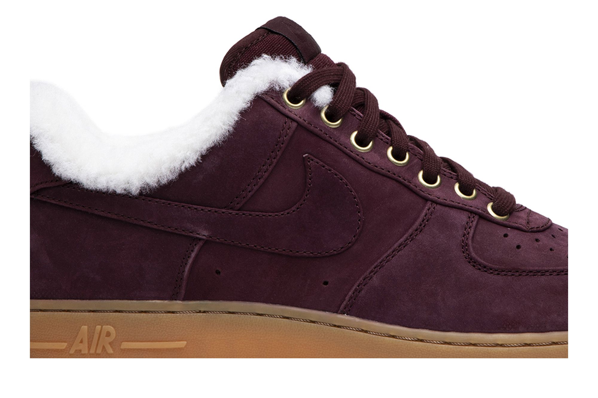 Nike air force 1 premium winter burgundy deals