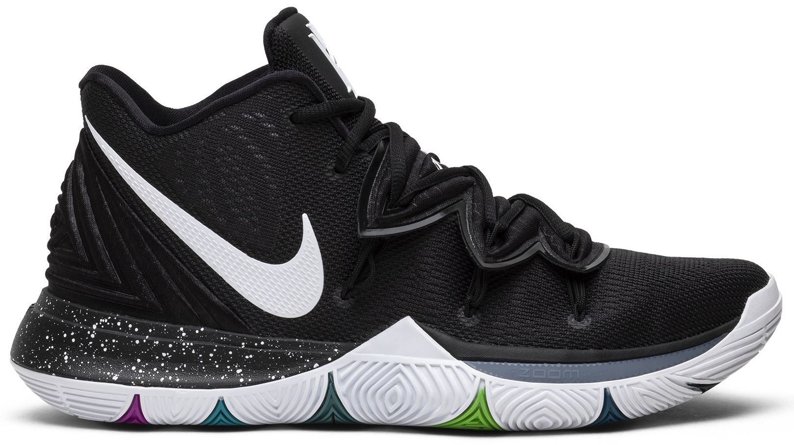 kyrie 5 white black grey