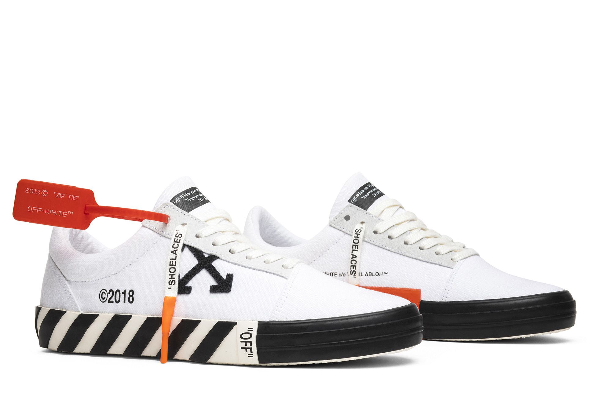 Buy Off-White Vulc Low Top 'White' - OMIA085R19800016 0100