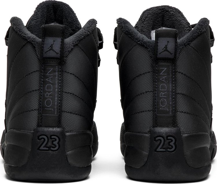 Air Jordan 12 Retro Winterized GS Triple Black