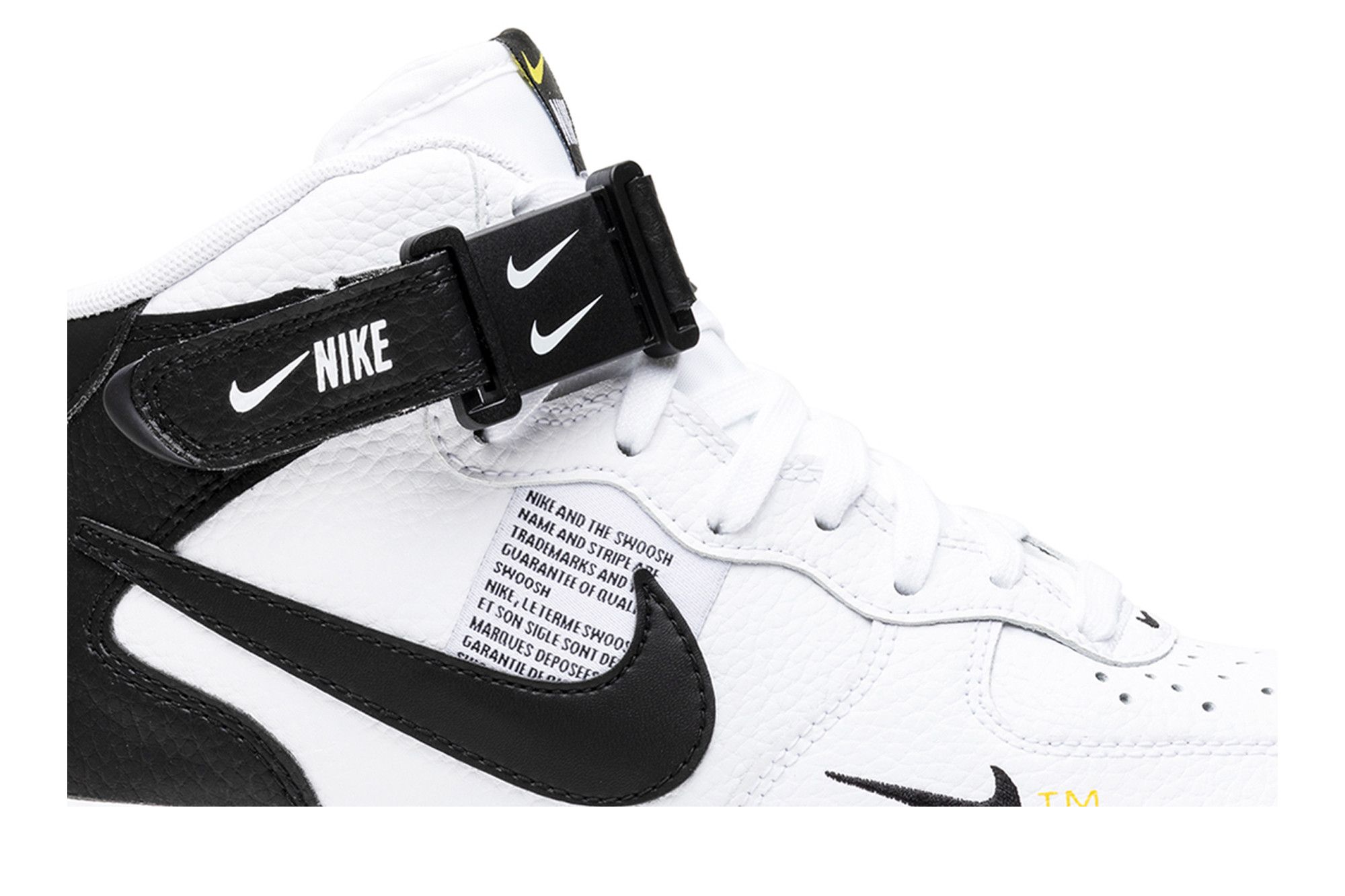 Air force 1 mid utility white black deals