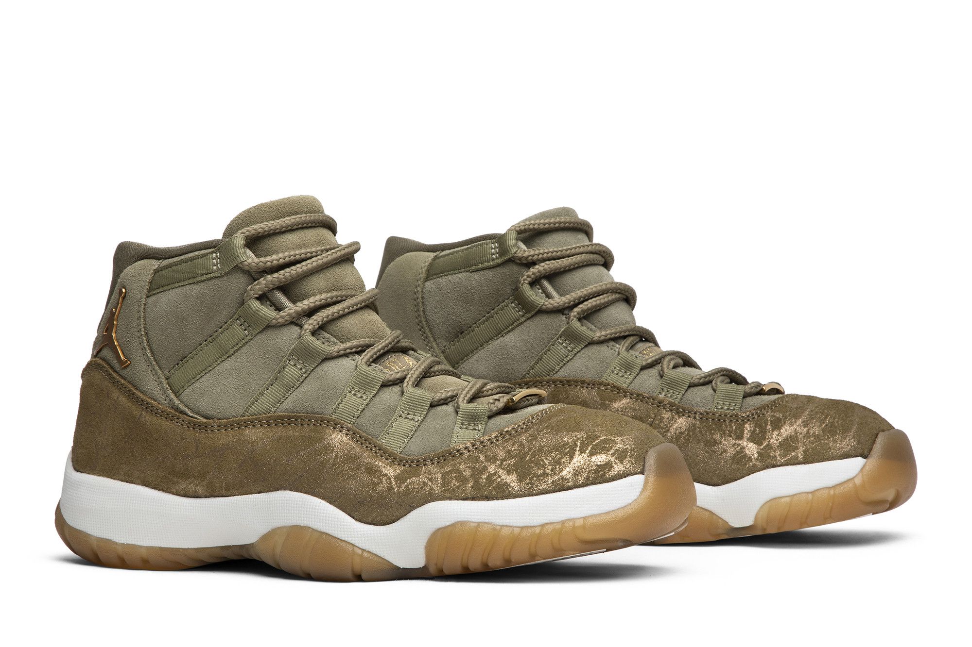Size 5.0 Wmns Air Jordan 11 Retro Olive Lux