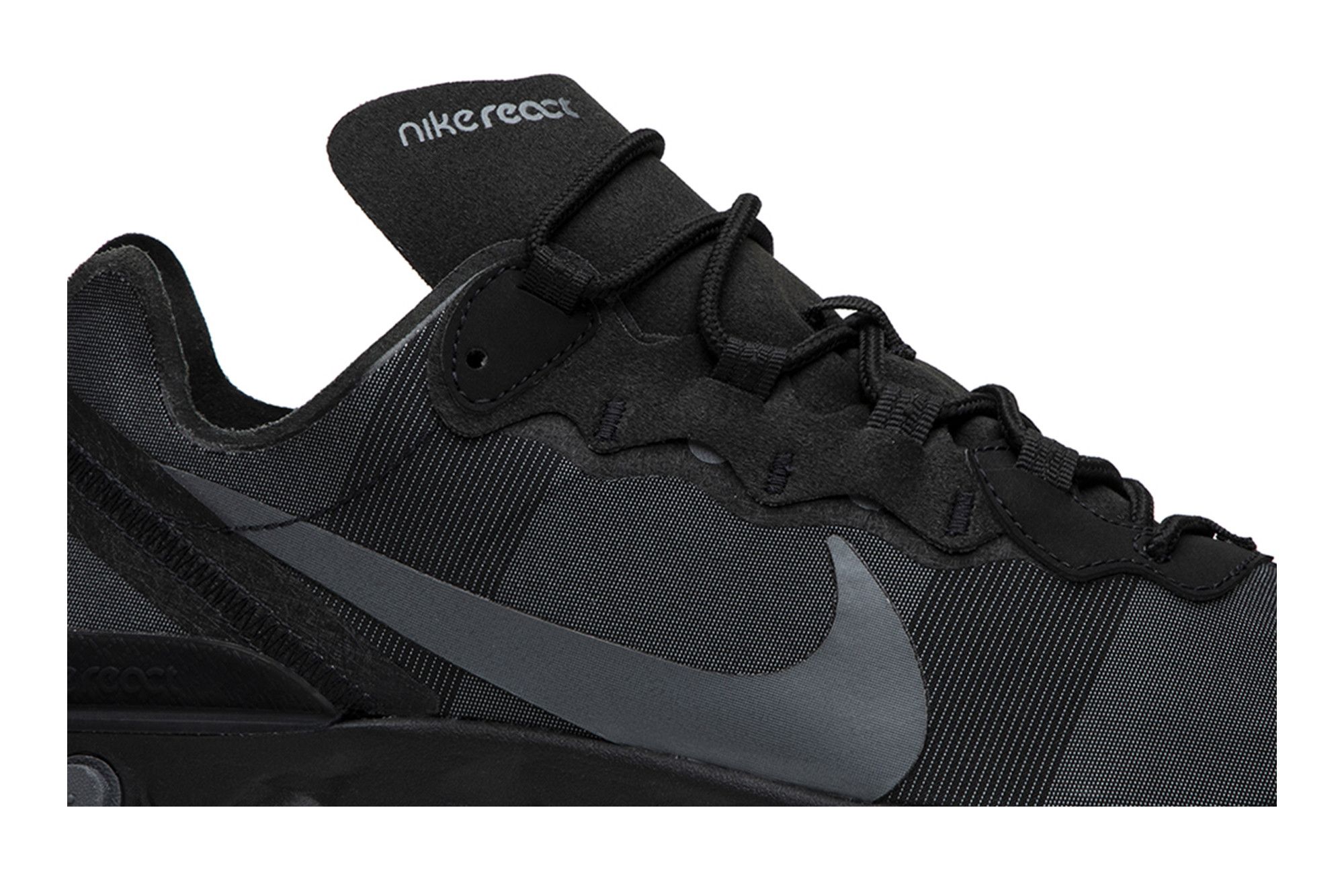 Nike react element 55 all black top
