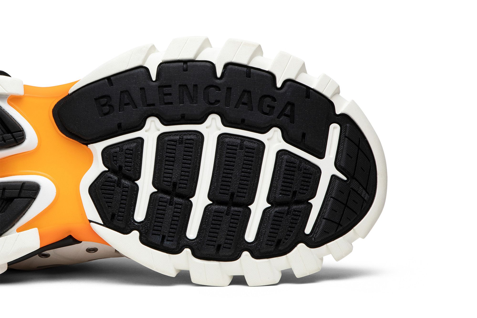 Balenciaga track trainer white orange discount