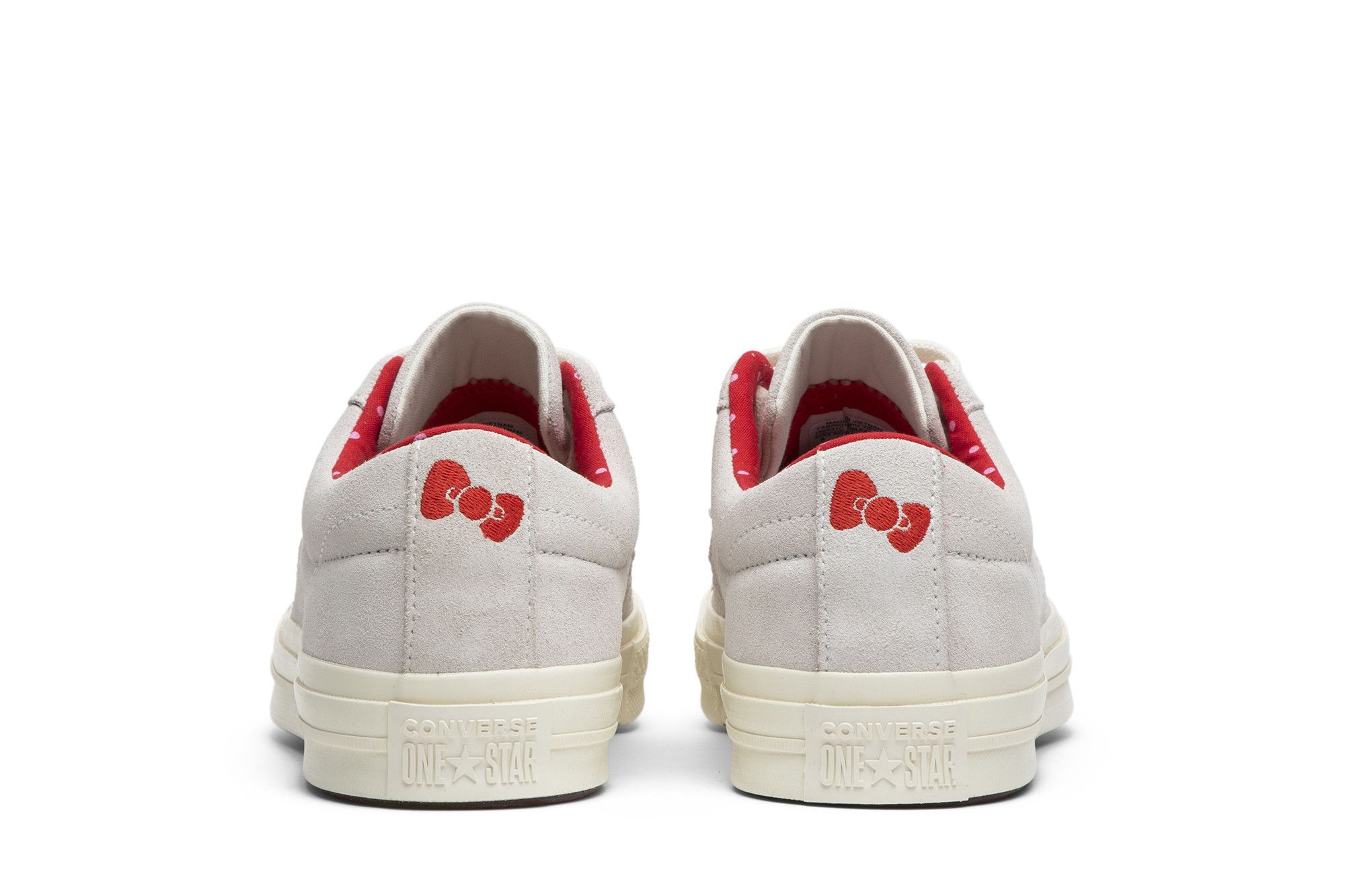 Size 5.5 Hello Kitty x One Star Suede Low Top White