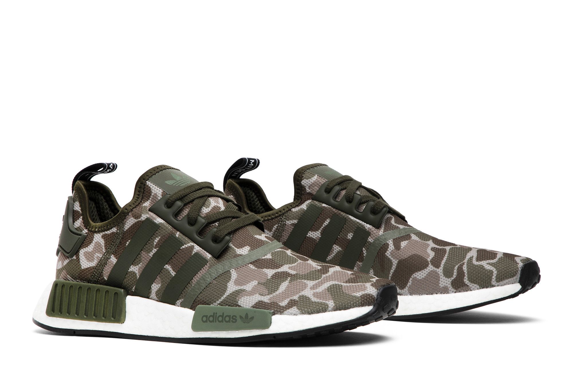 Adidas nmd r1 duck camo green hot sale