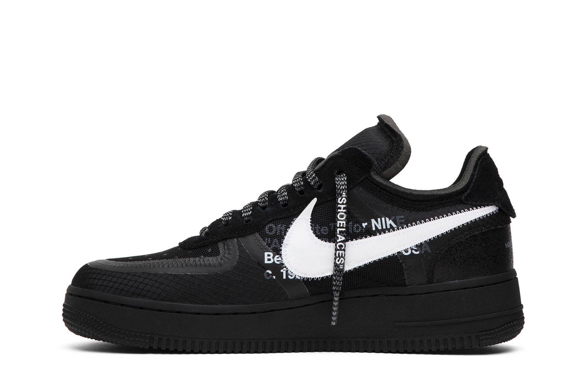 Nike off white black af1 clearance
