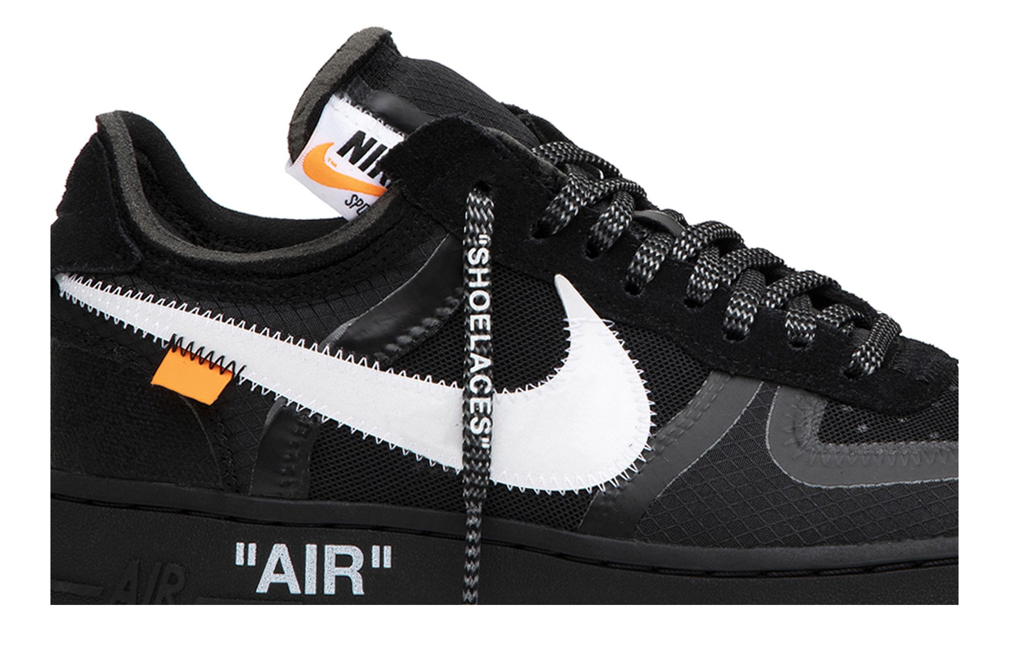 Nike off white air force one black shop