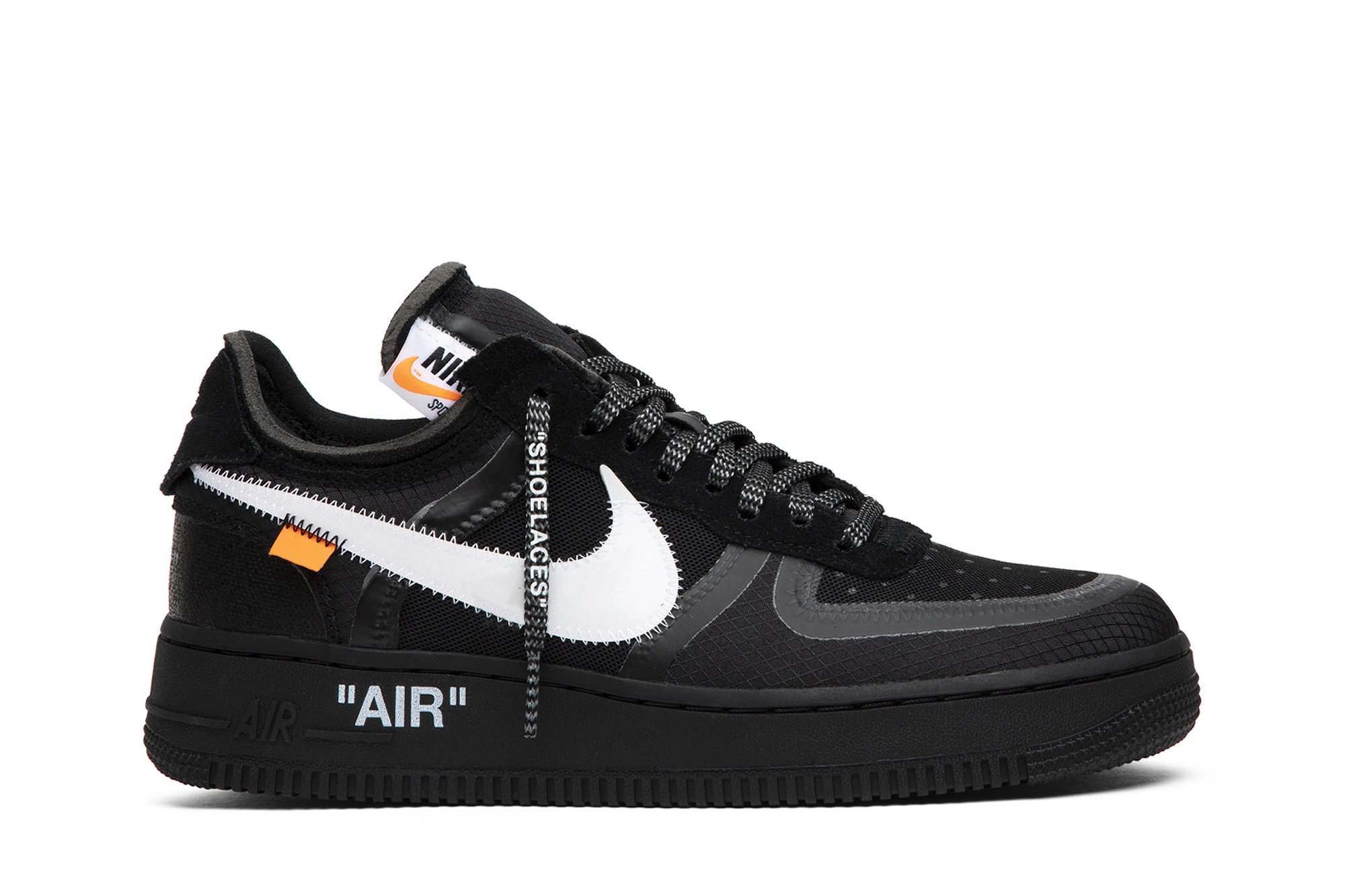 Off-White x Air Force 1 Low 'Black' | GOAT