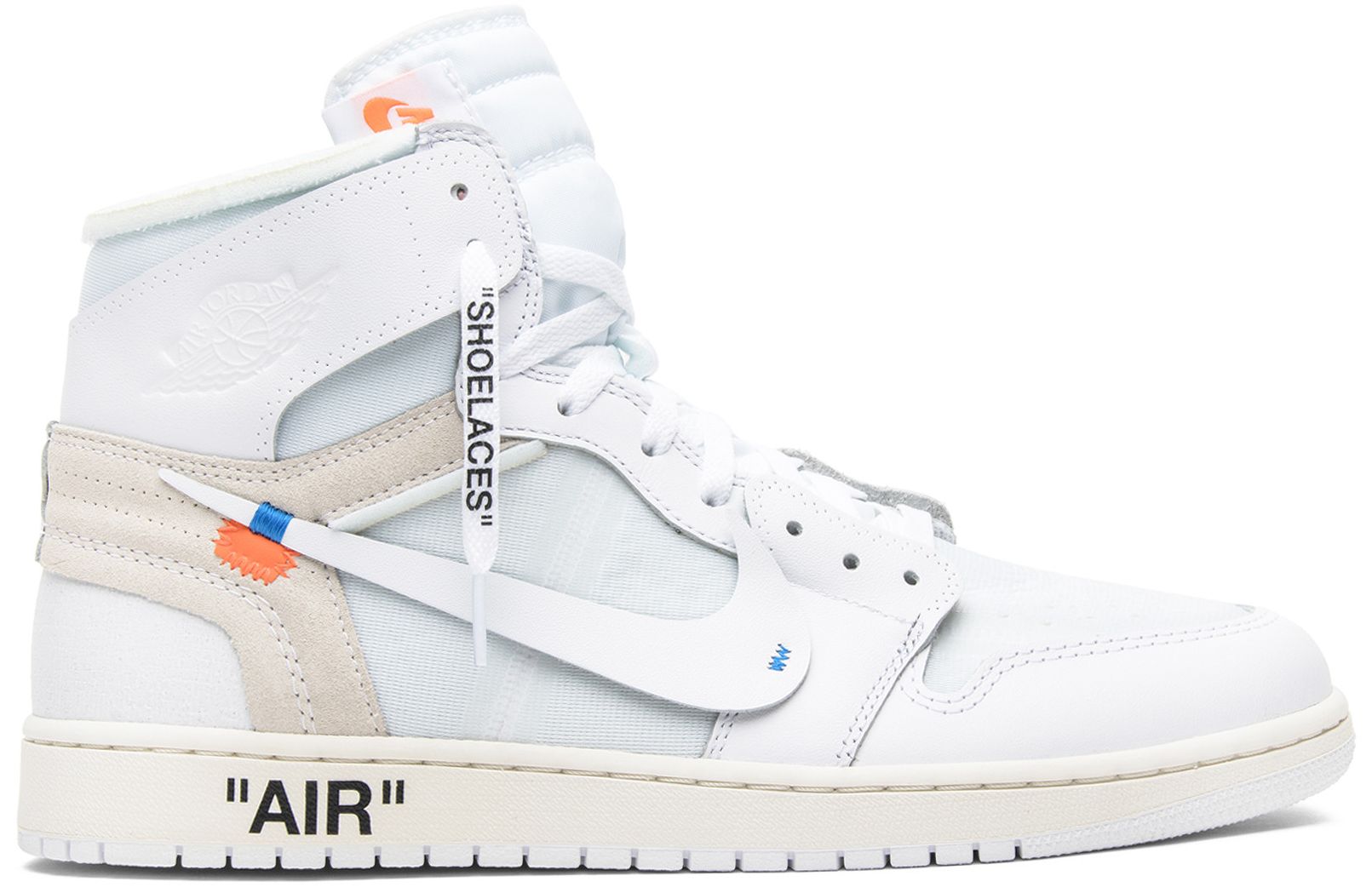 off white air jordan 1 all white