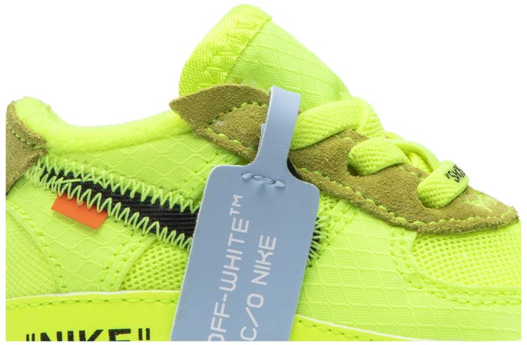 Off White x Nike Air Force 1 Low CB Volt