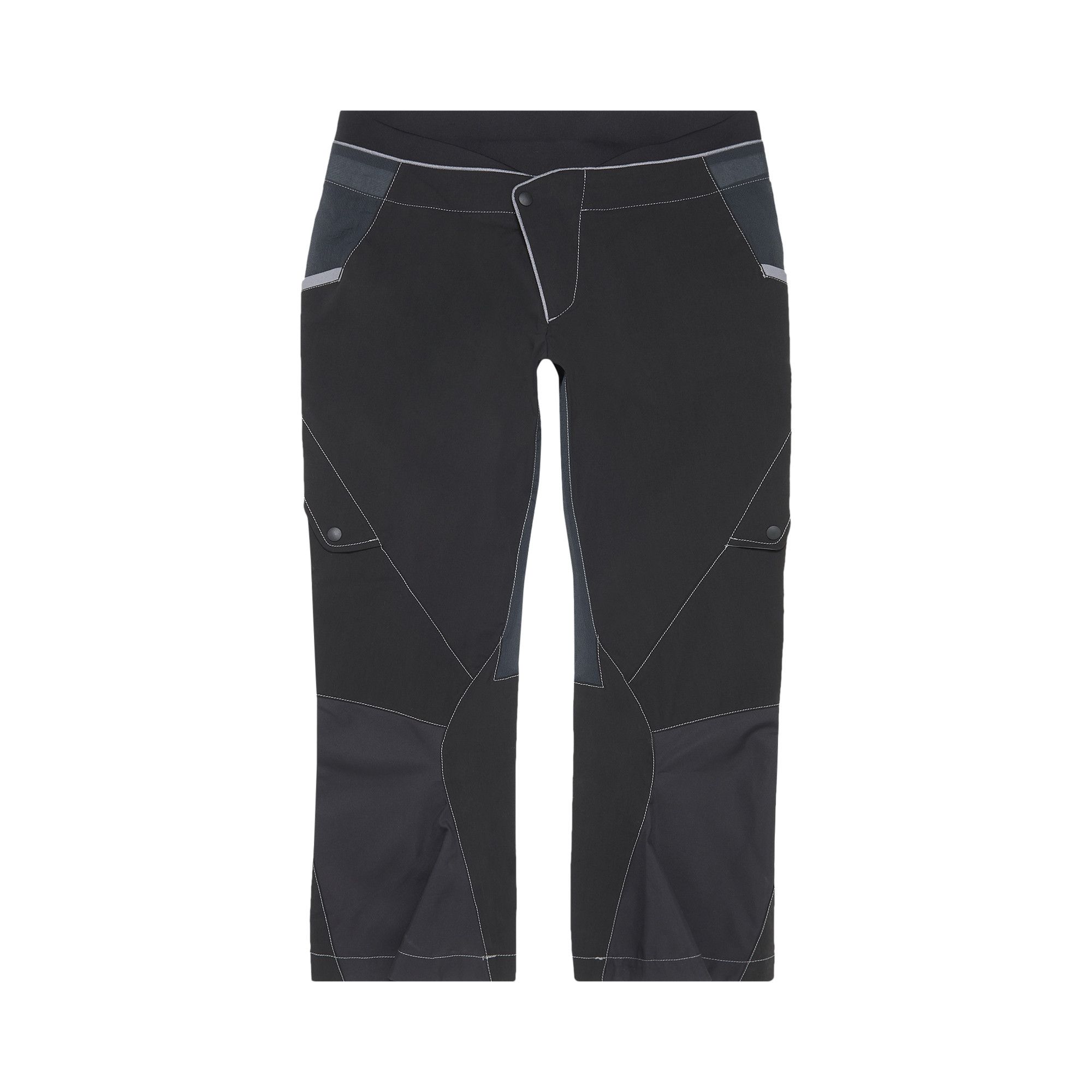 Buy Hyein Seo Lowrise Cropped Pants Black SS22 PT5K BLAC GOAT