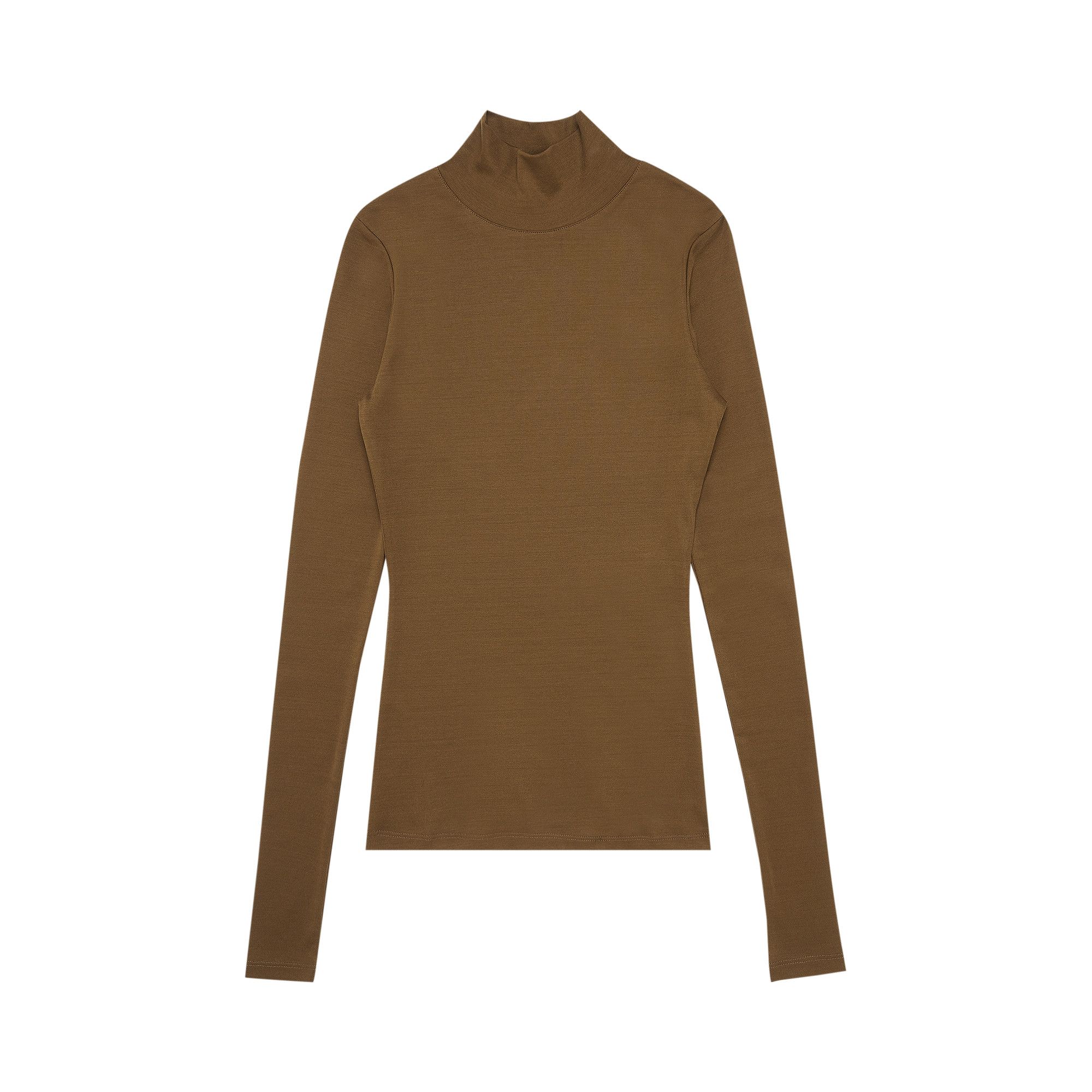 Buy Lemaire Rib Jersey Second Skin High Neck Top 'Havana