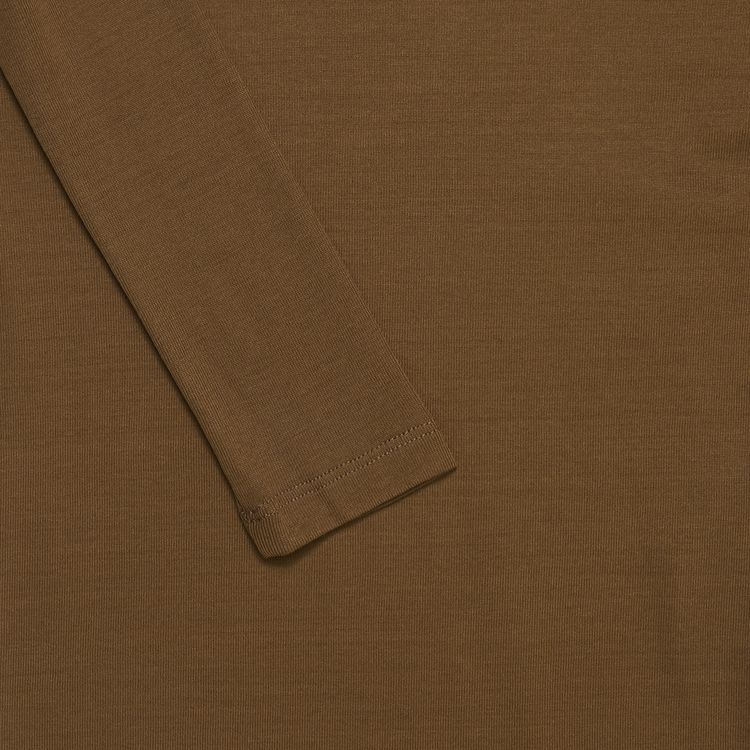 Lemaire Rib Jersey Second Skin High Neck Top Havana