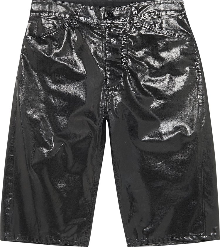 Buy MM6 Maison Margiela Waxed Cotton Shorts 'Black' - S62MU0033 S49818 ...